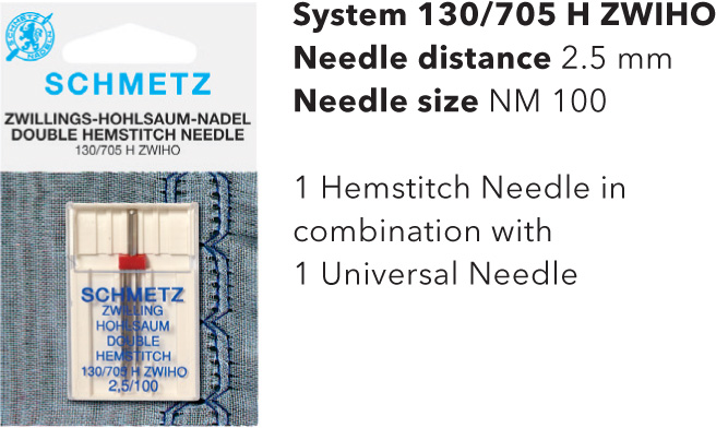 Schmetz Double Hemstitch/Wing Needles