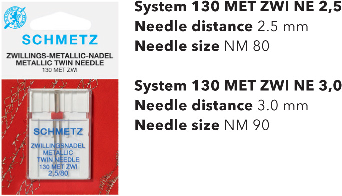 Schmetz Metallic Twin Needles