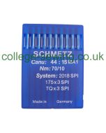 175X3 SPI SIZE 70 PACK OF 10 NEEDLES SCHMETZ DISCONTINUED