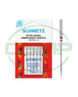 SCHMETZ EMBROIDERY SIZE 75 PACK OF 5 CARDED
