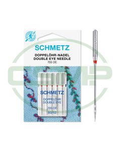 SCHMETZ DOUBLE EYE SIZE 80 PACK OF 5 CARDED