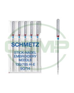 SCHMETZ EMBROIDERY SIZE 90 PACK OF 5 NEEDLES