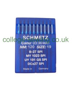 B27SPI SIZE 120 PACK OF 10 NEEDLES SCHMETZ DISCONTINUED