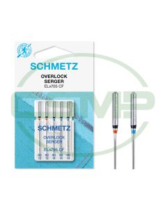 SCHMETZ DOUBLE SCARF SIZE 80-90 PACK OF 5 NEEDLES CARDED EL705CF