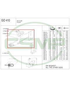 G0410 SPLIT TUBE FOLDER (22x5.5x1)mm CLEARANCE PRICE