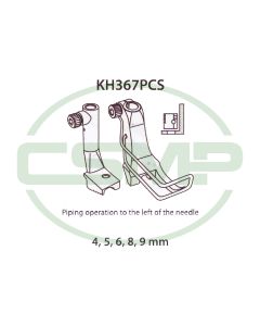 KH367PCSX9MM PIPING FOOT SET LEFT 9MM ADLER 467 INCLUDES INNER AND OUTER FOOT