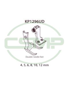 KP1296UDX8MM TWIN NEEDLE FOOT SET PFAFF 1296 INCLUDES INNER AND OUTER FOOT