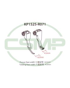 KP1525R071 NARROW CORDING FOOT SET RIGHT 1525 INCLUDES INNER AND OUTER FOOT