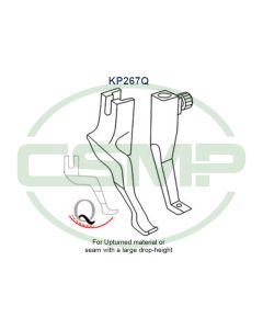 KP267Q FOOT SET DURKOPP INCLUDES INNER AND OUTER FOOT
