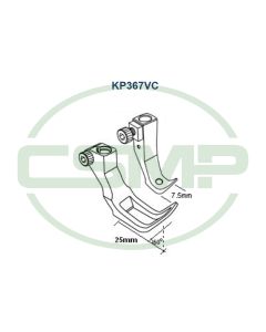KP367VC FOOT SET DURKOPP INCLUDES INNER AND OUTER FOOT