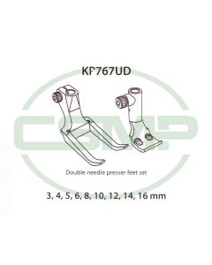 KP767UD 8MM FOOT SET DURKOPP 767 INCLUDES INNER AND OUTER FOOT