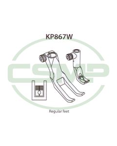 KP867W STANDARD FOOT SET ADLER 867 INCLUDES INNER AND OUTER FOOT